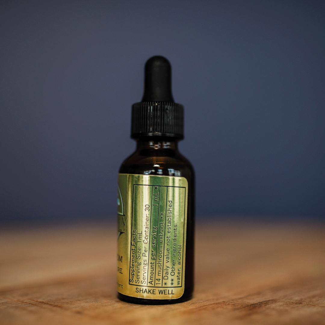 14 Mushroom Blend Tincture Dual Extract Ultrasonic