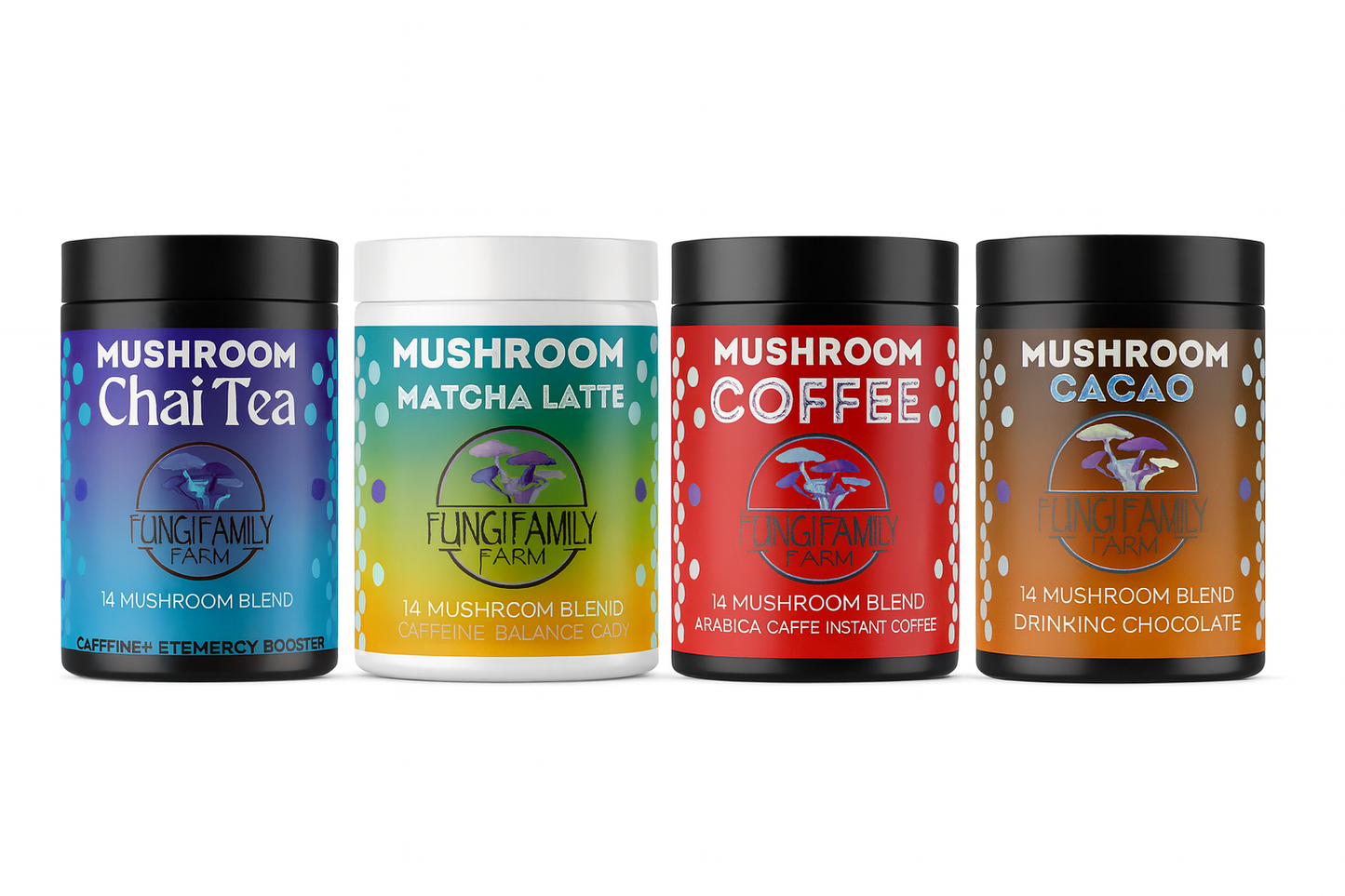 4 Mushroom Drink Bundle