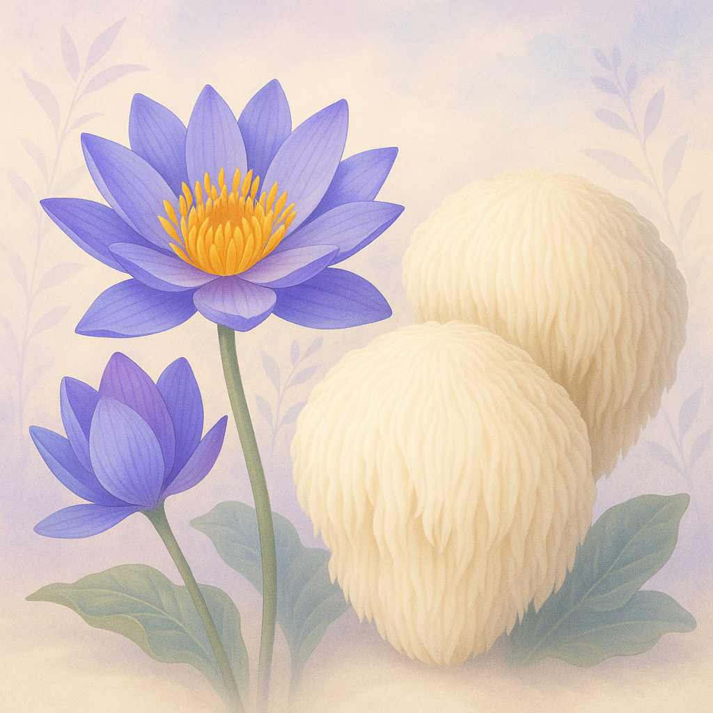 Blue Lotus + Lion’s Mane Nootropic Mushroom Tincture