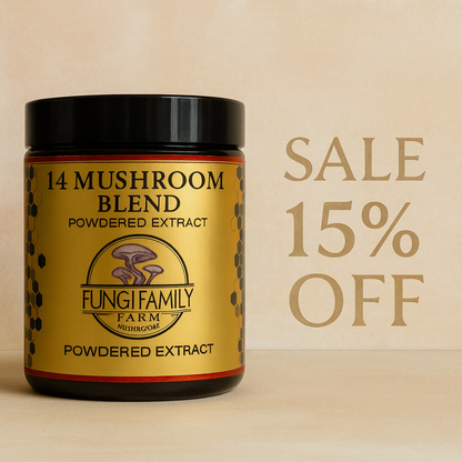 14 Mushroom Blend Powder Extract – Pure, Powerful, Full-Spectrum Wellness