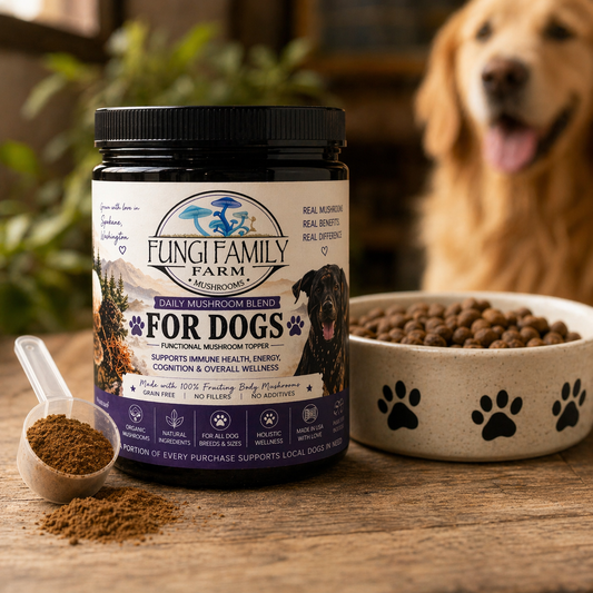 Daily Mushroom Blend for Dogs | Natural Food Topper with Functional Mushrooms