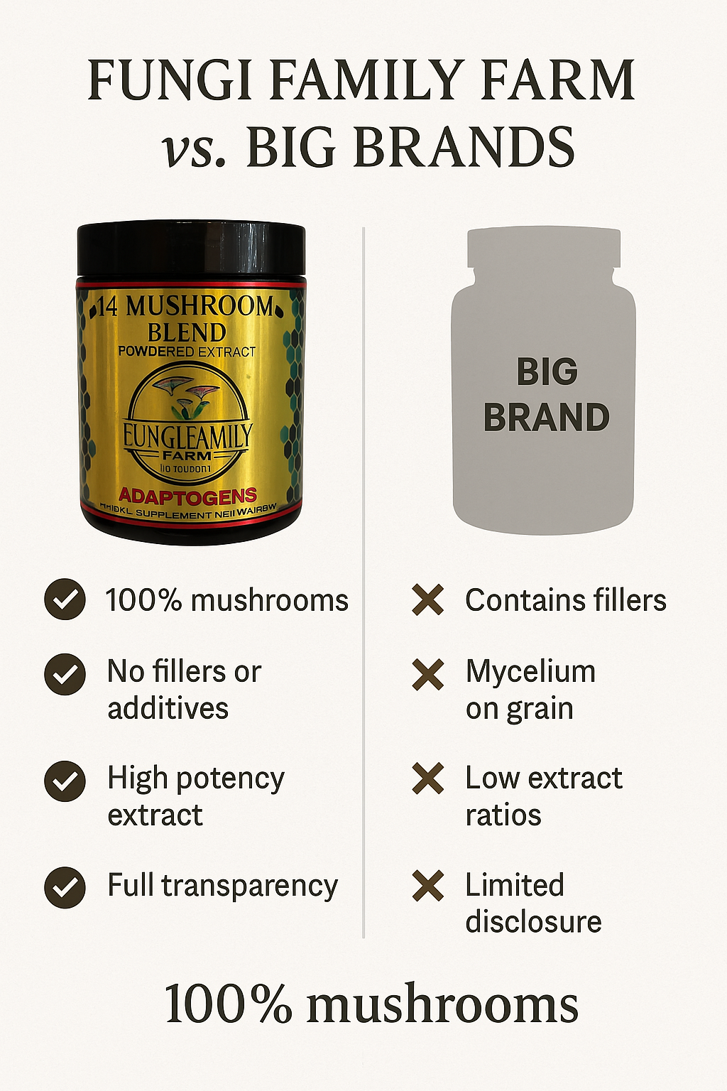 14 Mushroom Blend Powder Extract – Pure, Powerful, Full-Spectrum Wellness