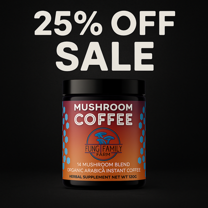 Instant Mushroom Coffee – 14-Mushroom Functional Blend