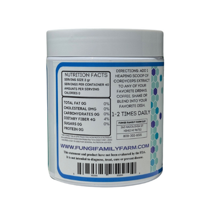 Cordyceps Powder Extract 100g 30 Day Supply