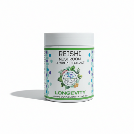 Reishi Mushroom Powder Extract – Ganoderma lucidum (2,000 mg)